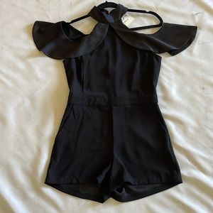 Black Carolina Belle Montreal Romper Shorts sz 0 NWT